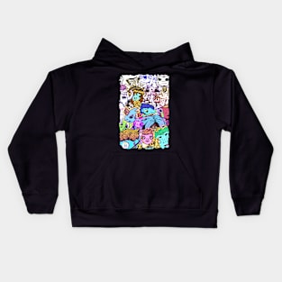 Cartoon Character Mashup Kids Hoodie